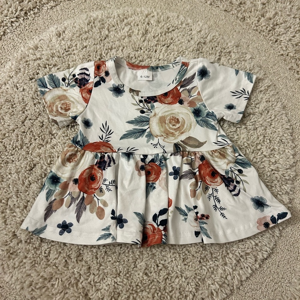 6-12m floral shirt
